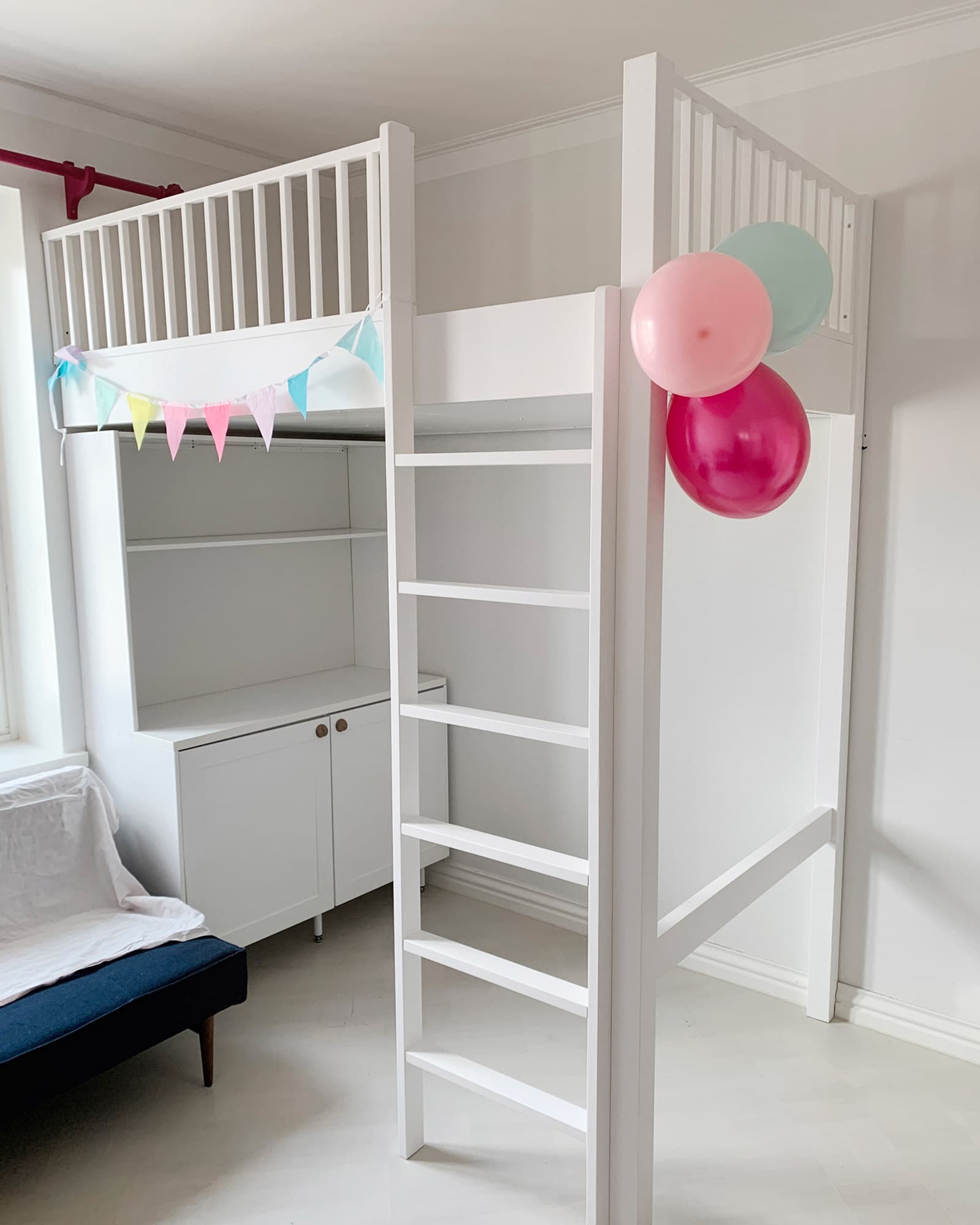 Bunk bed and fitted furniture in the bedroom – cabinet maker in Helsinki, Rekon Struktio